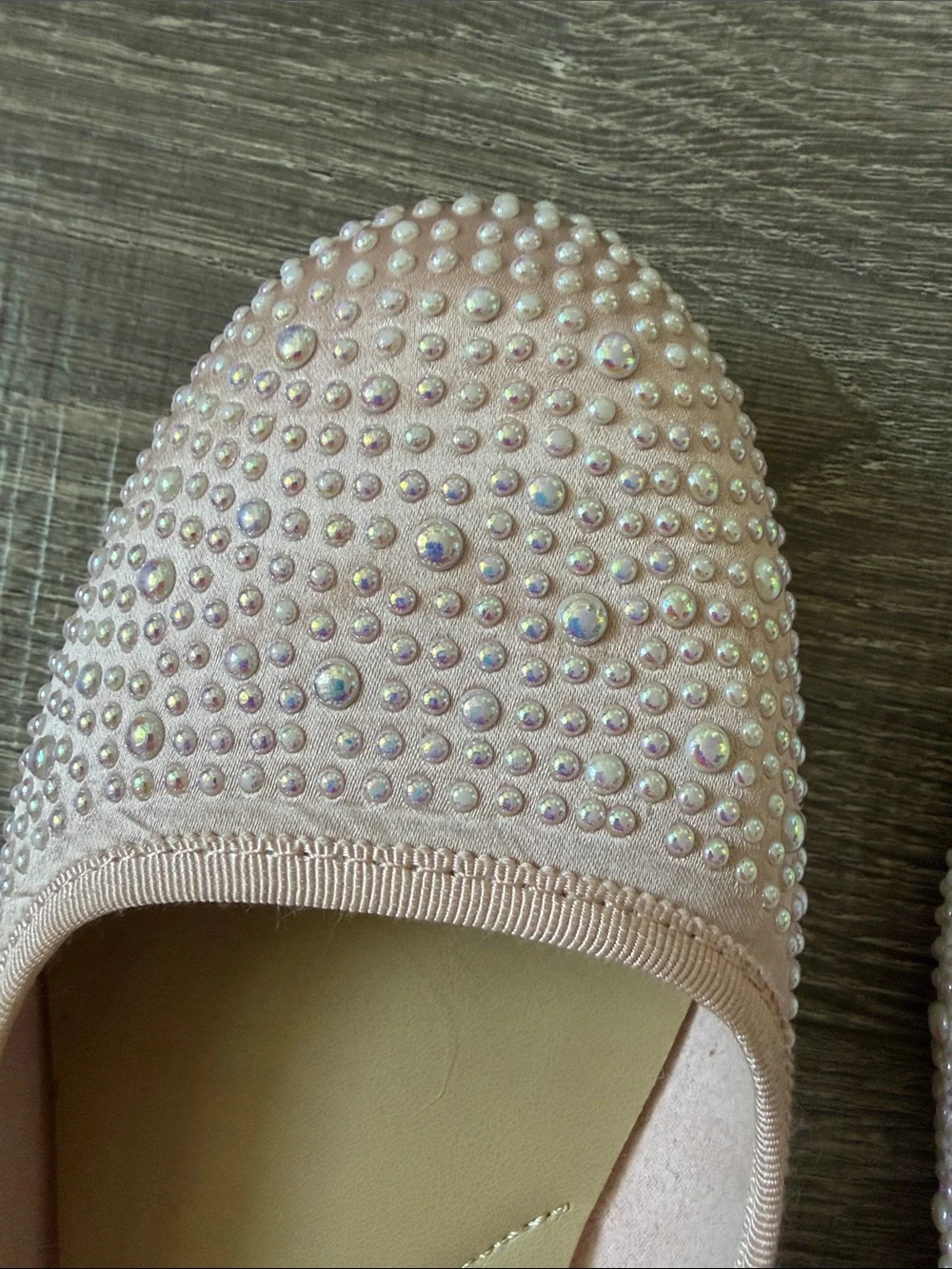 Girls Cat and Jack Embellished Ballet Flats in Light Pink